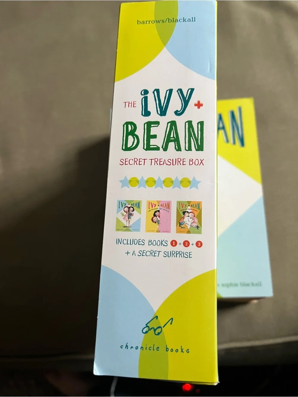 Ivy + Bean Secret Treasure Box - Yellow & Green Kids Book Set